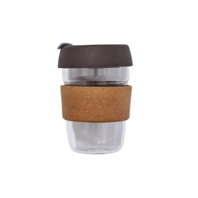 TerraCork Glass Coffee Cup