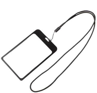 Woven Lanyard with Card Holder